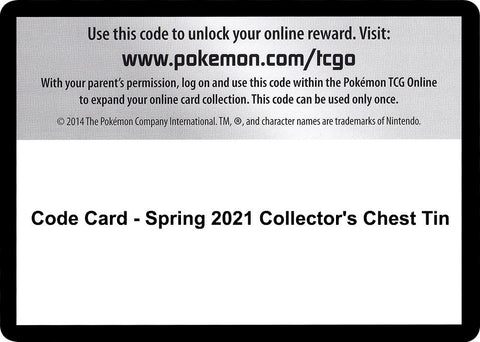 Image for Code Card - Spring 2021 Collector's Chest Tin (SWSH05: Battle Styles) - Pokemon