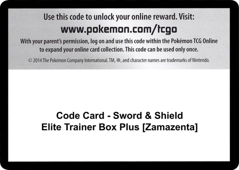 Image for Code Card - Sword & Shield Elite Trainer Box Plus [Zamazenta] (SWSH04: Vivid Voltage) - Pokemon