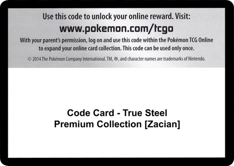 Image for Code Card - True Steel Premium Collection [Zacian] (SWSH03: Darkness Ablaze) - Pokemon