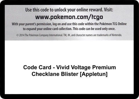 Image for Code Card - Vivid Voltage Premium Checklane Blister [Appletun] (SWSH04: Vivid Voltage) - Pokemon