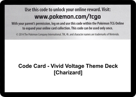 Image for Code Card - Vivid Voltage Theme Deck [Charizard] (SWSH04: Vivid Voltage) - Pokemon