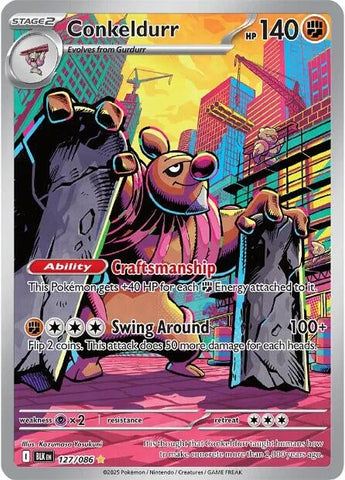Image for Conkeldurr (127/086) (SV: Black Bolt) - Pokemon