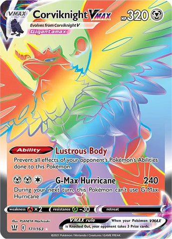 Image for Corviknight VMAX (Secret) (171/163) (SWSH05: Battle Styles) - Pokemon