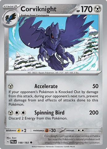 Image for Corviknight (148/193) (SV02: Paldea Evolved) - Pokemon
