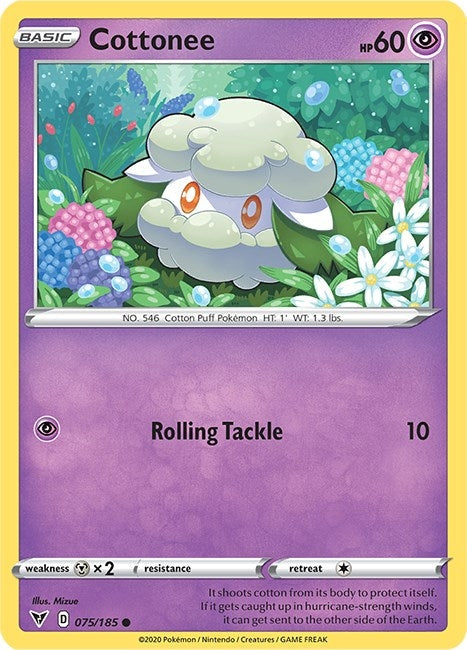 Image for Cottonee (075/185) (SWSH04: Vivid Voltage) - Pokemon