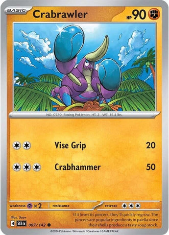 Image for Crabrawler (087/142) (SV07: Stellar Crown) - Pokemon
