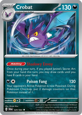 Image for Crobat (029/064) (SV: Shrouded Fable) - Pokemon