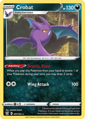 Image for Crobat (091/163) (SWSH05: Battle Styles) - Pokemon