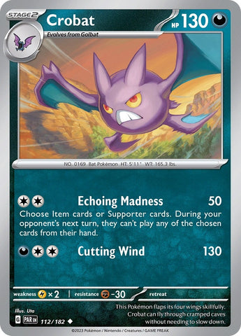 Image for Crobat (112/182) (SV04: Paradox Rift) - Pokemon