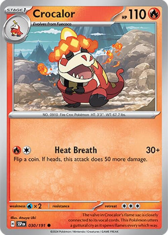 Image for Crocalor (030/191) (SV08: Surging Sparks) - Pokemon