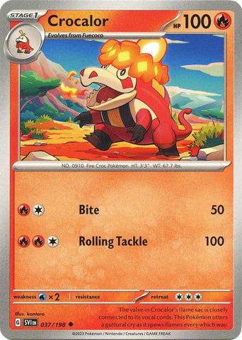 Image for Crocalor (037/198) (SV01: Scarlet & Violet Base Set) - Pokemon