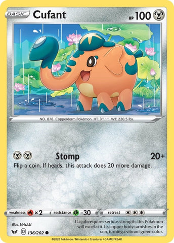 Image for Cufant (136/202) (SWSH01: Sword & Shield Base Set) - Pokemon