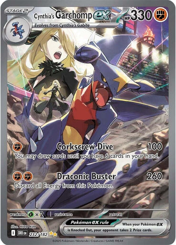Image for Cynthia's Garchomp ex (232/182) (SV10: Destined Rivals) - Pokemon