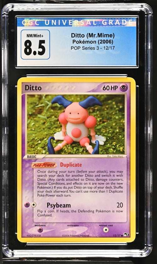 DITTO (MR. MIME) - POP SERIES 3 - CGC 8.5 Pokemon Single