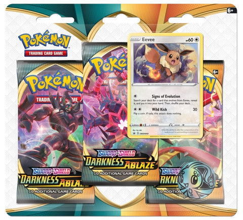 Image for Darkness Ablaze 3 Pack Blister [Eevee] - Pokemon