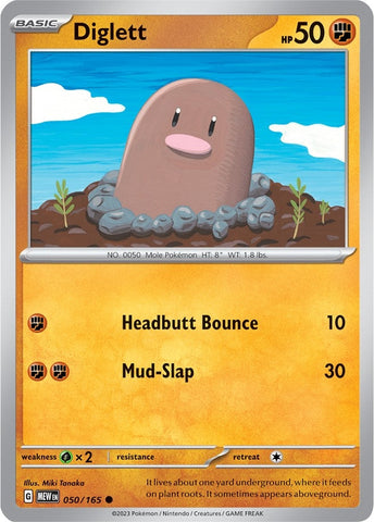 Image for Diglett (050/165) (SV: Scarlet & Violet 151) - Pokemon