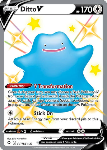 Image for Ditto V (SV118/SV122) (Shining Fates: Shiny Vault) - Pokemon