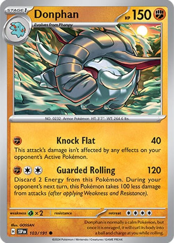 Image for Donphan (103/191) (SV08: Surging Sparks) - Pokemon
