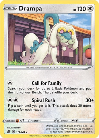 Image for Drampa (119/163) (SWSH05: Battle Styles) - Pokemon