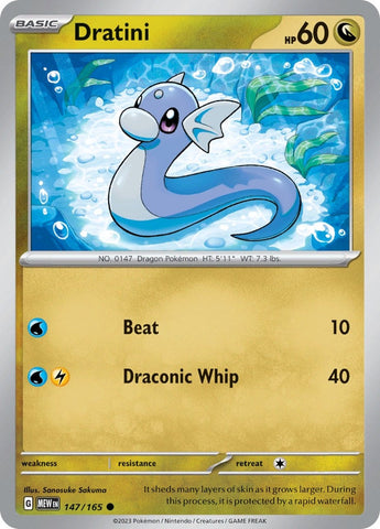 Image for Dratini (147/165) (SV: Scarlet & Violet 151) - Pokemon