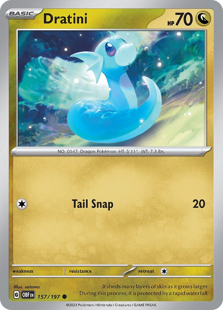 Image for Dratini (157/197) (SV03: Obsidian Flames) - Pokemon