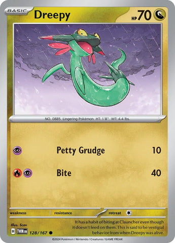 Image for Dreepy (128/167) (SV06: Twilight Masquerade) - Pokemon