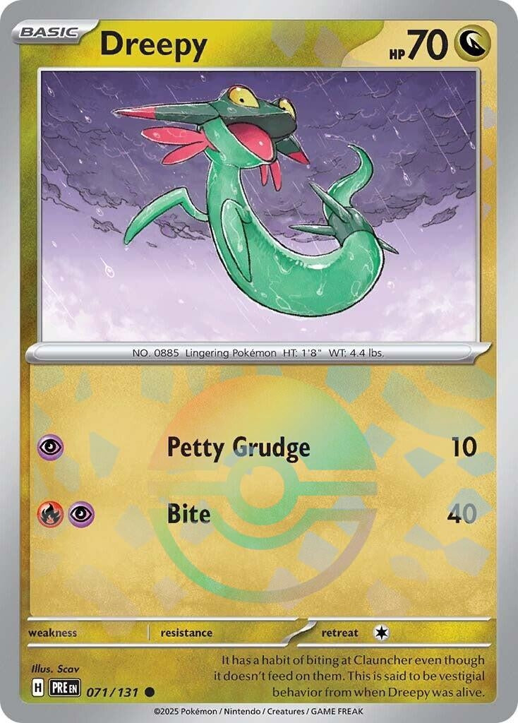 Image for Dreepy (Poke Ball Pattern) (071/131) (SV: Prismatic Evolutions) - Pokemon