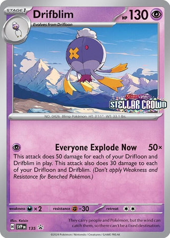 Image for Drifblim - 135 (135) (SV: Scarlet & Violet Promo Cards) - Pokemon