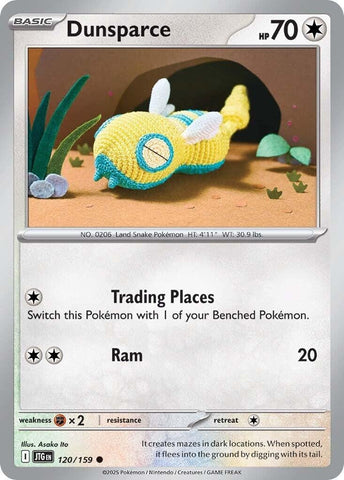 Image for Dunsparce (120/159) (SV09: Journey Together) - Pokemon