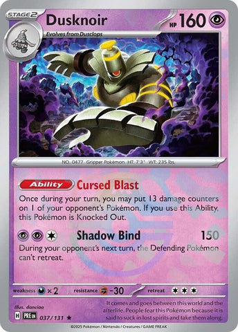 Image for Dusknoir (Master Ball Pattern) (037/131) (SV: Prismatic Evolutions) - Pokemon