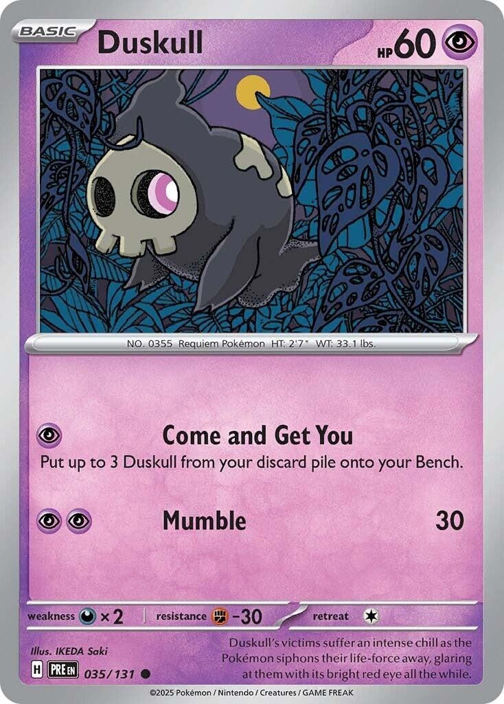 Image for Duskull (035/131) (SV: Prismatic Evolutions) - Pokemon