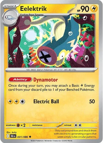 Image for Eelektrik (031/086) (SV: Black Bolt) - Pokemon
