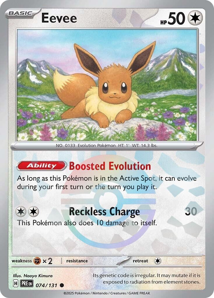 Image for Eevee (Poke Ball Pattern) (074/131) (SV: Prismatic Evolutions) - Pokemon
