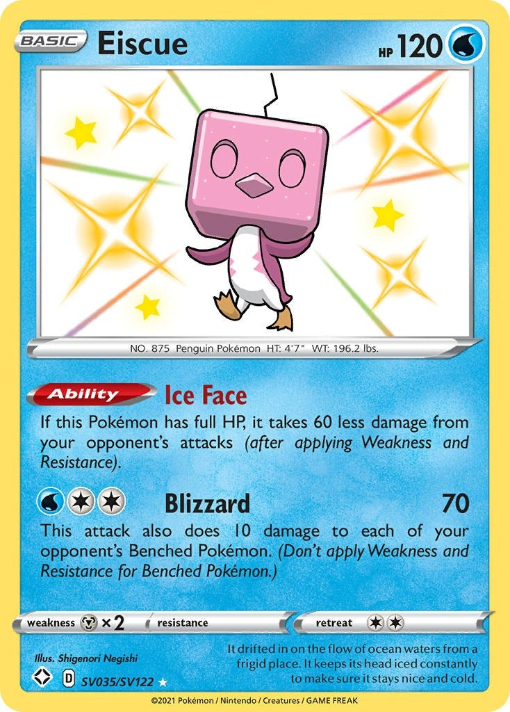 Image for Eiscue (SV035/SV122) (Shining Fates: Shiny Vault) - Pokemon