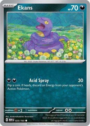Image for Ekans (023/165) (SV: Scarlet & Violet 151) - Pokemon