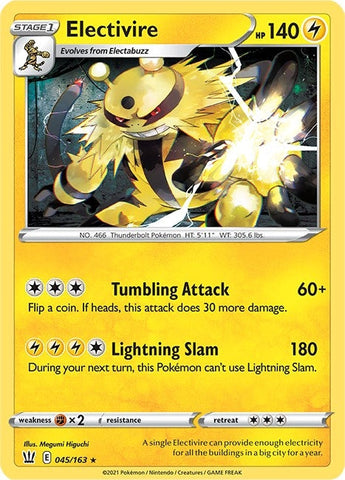 Image for Electivire (045/163) (SWSH05: Battle Styles) - Pokemon