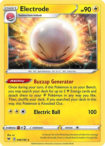 Image for Electrode (046/185) (SWSH04: Vivid Voltage) - Pokemon