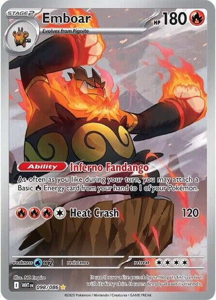 Image for Emboar (098/086) (SV: White Flare) - Pokemon