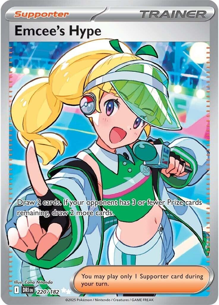 Image for Emcee's Hype (220/182) (SV10: Destined Rivals) - Pokemon