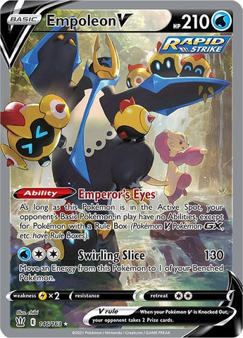Image for Empoleon V (Alternate Full Art) (146/163) (SWSH05: Battle Styles) - Pokemon