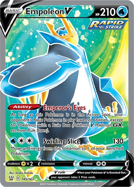 Image for Empoleon V (Full Art) (145/163) (SWSH05: Battle Styles) - Pokemon