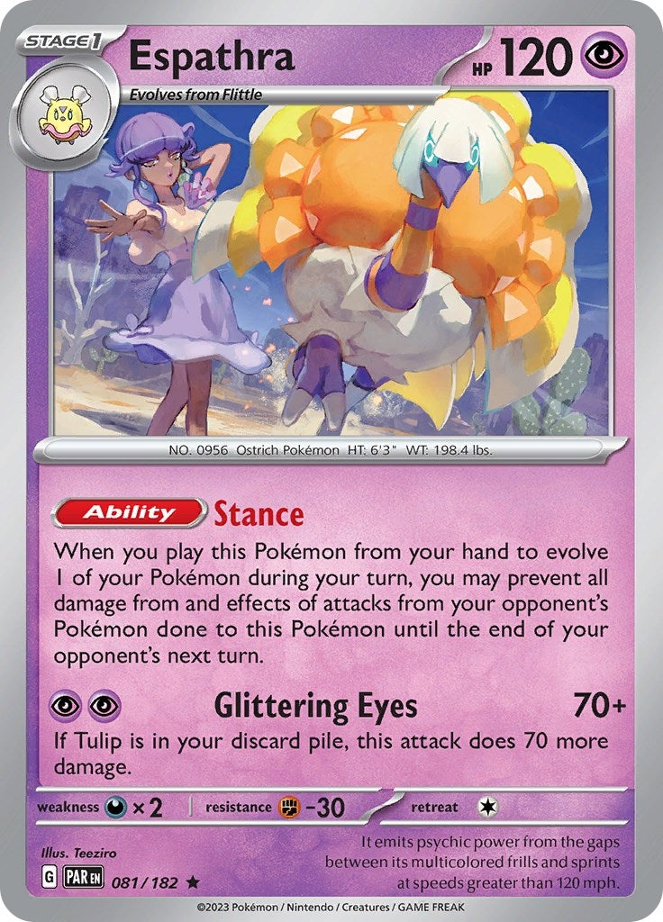 Image for Espathra (081/182) (SV04: Paradox Rift) - Pokemon