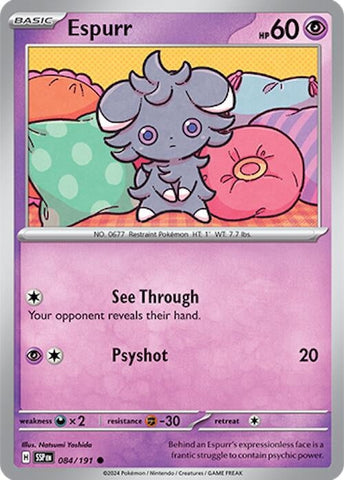 Image for Espurr (084/191) (SV08: Surging Sparks) - Pokemon