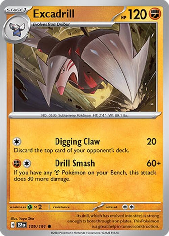 Image for Excadrill (109/191) (SV08: Surging Sparks) - Pokemon