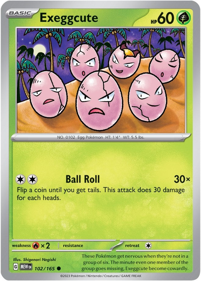 Image for Exeggcute (102/165) (SV: Scarlet & Violet 151) - Pokemon