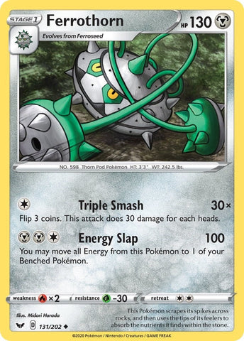 Image for Ferrothorn (131/202) (SWSH01: Sword & Shield Base Set) - Pokemon