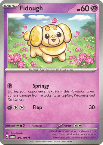 Image for Fidough (098/198) (SV01: Scarlet & Violet Base Set) - Pokemon