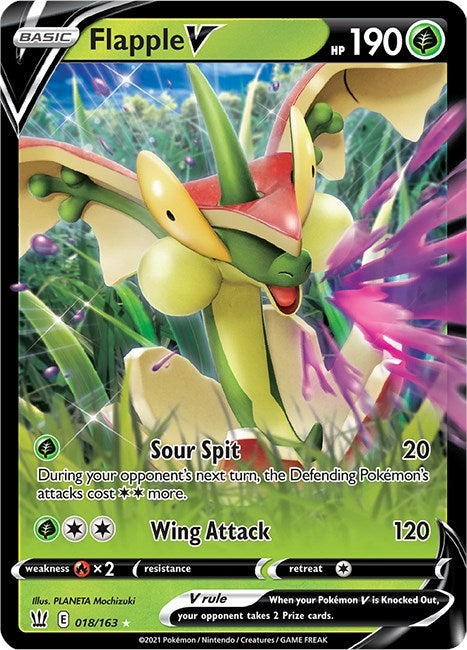 Image for Flapple V (018/163) (SWSH05: Battle Styles) - Pokemon