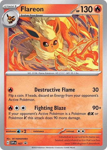 Image for Flareon - 167 (167) (SV: Scarlet & Violet Promo Cards) - Pokemon