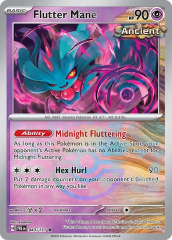 Image for Flutter Mane (Poke Ball Pattern) (043/131) (SV: Prismatic Evolutions) - Pokemon